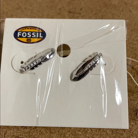 Fossil Rose Gold Earrings - Picture 2 of 5